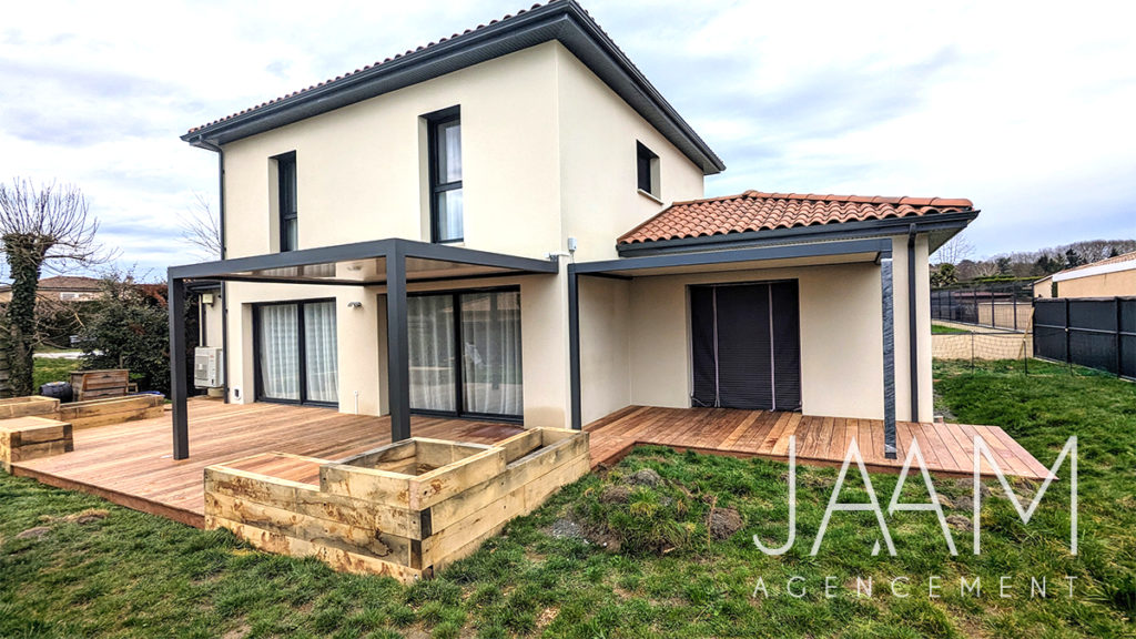 Terrasse en Cumaru réalisée à Messimy