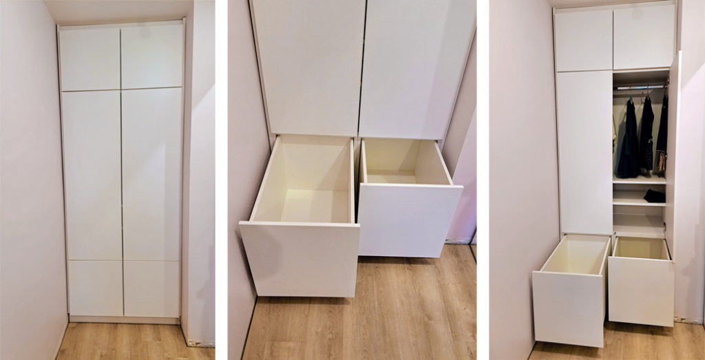 Dressing pour une chambre d'enfant réalisé à Chatillon